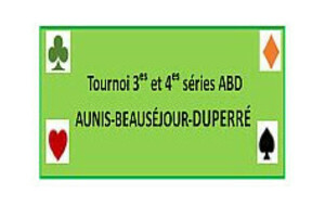Tournoi ABD (3es et 4es séries des clubs AUNIS-BEAUSÉJOUR-DUPERRÉ) - samedi 1er juin 2024